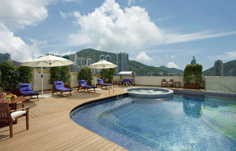 Unterkunft - Regal Hongkong Hotel - Ansicht der Pool - Hong Kong