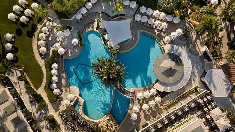 Accommodation - Mediterranean Beach - Pool view - Limassol