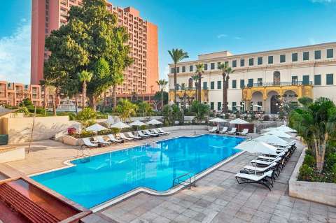 Accommodation - Cairo Marriott Hotel & Omar Khayyam Casino - Pool view - Cairo