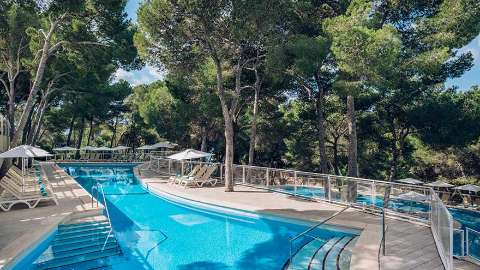 Unterkunft - Iberostar Club Cala Barca - Ansicht der Pool - Mallorca