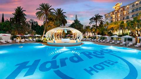 Unterkunft - Hard Rock Hotel Marbella - Ansicht der Pool - Marbella