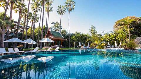 Unterkunft - Hotel Botanico & The Oriental Spa Garden - Ansicht der Pool - Tenerife