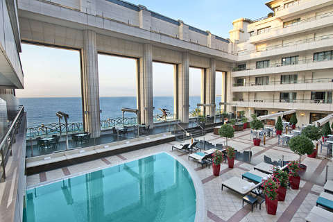 Unterkunft - Hyatt Regency Nice Palais De La Mediterranee - Ansicht der Pool - Nice