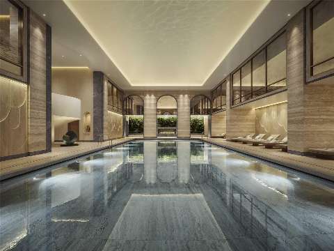 Accommodation - Raffles London at The OWO - Pool view - LONDRES