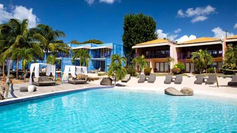 Unterkunft - True Blue Bay Boutique Resort - Ansicht der Pool - Grenada