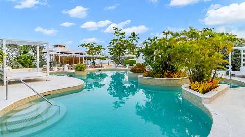 Unterkunft - Spice Island Beach Resort - Ansicht der Pool - Grenada