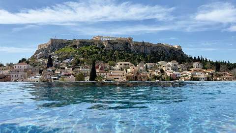 Accommodation - THE DOLLI at Acropolis - Pool view - Athens