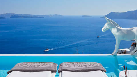 Accommodation - Canaves Sunday - Pool view - Oia