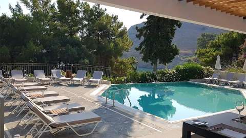 Accommodation - Lindos Mare - Pool view