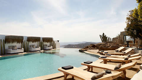 Accommodation - Myconian Panoptis Escape - Pool view