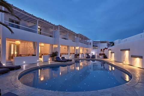 Hébergement - Ammos Mykonos - Vue sur piscine - ORNOS BEACH