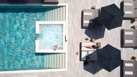 Unterkunft - Lango Design Hotel & Spa - Ansicht der Pool - Kos