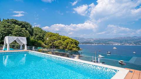 Accommodation - Kalamota Beach House - Pool view - Dubrovnik