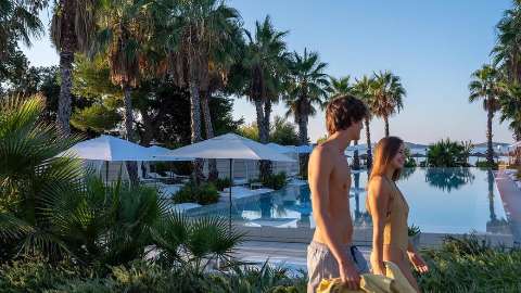 Vue sur piscine