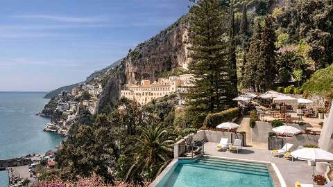 Unterkunft - Anantara Convento di Amalfi Grand Hotel - Ansicht der Pool - AMALFI