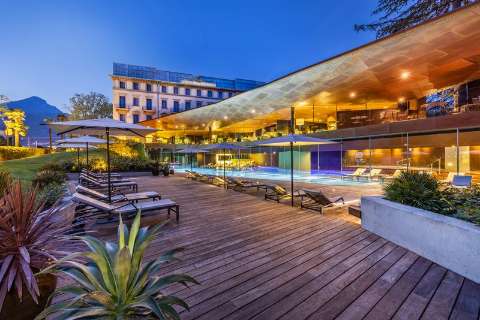 Alojamiento - Lido Palace - The Leading Hotels of the World - Vista al Piscina - Riva del Garda TN