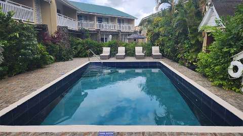 Accommodation - Harmony Marina Suites - Pool view - Rodney Bay