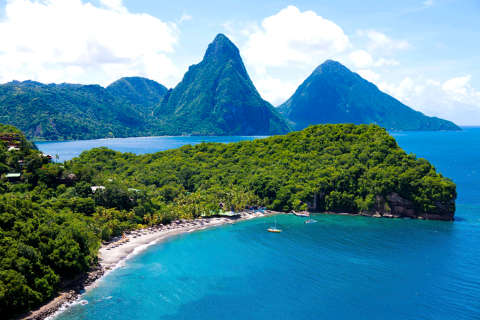 Hébergement - Anse Chastanet - Vue de l'extérieur - St Lucia