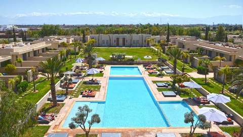 Unterkunft - Sirayane Boutique Hotel & Spa - Ansicht der Pool - Marrakech