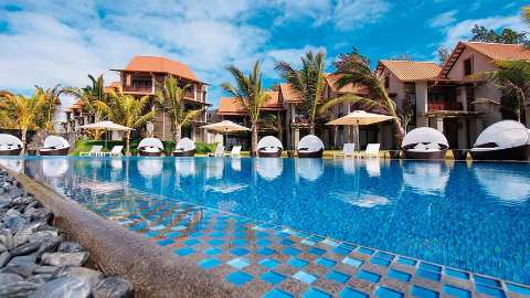 Unterkunft - Maritim Crystals Beach Hotel - Ansicht der Pool - Mauritius