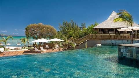 Unterkunft - Zilwa Attitude - Ansicht der Pool - Mauritius