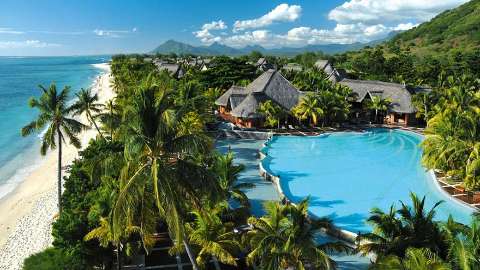 Unterkunft - Dinarobin Beachcomber Golf Resort & Spa - Ansicht der Pool - Mauritius