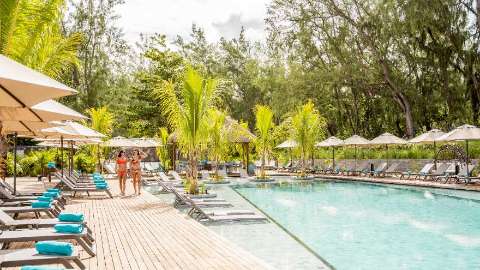 Vue sur piscine
