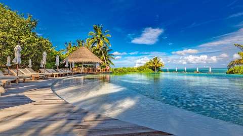 Unterkunft - LUX* South Ari Atoll - Ansicht der Pool - Male