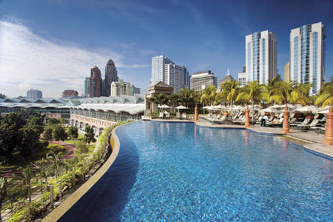 Unterkunft - Mandarin Oriental Kuala Lumpur - Ansicht der Pool - Kuala Lumpur