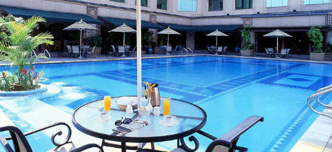 Unterkunft - JW Marriott Hotel Kuala Lumpur - Ansicht der Pool - Kuala Lumpur