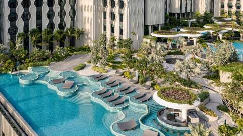 Accommodation - Village Hotel Sentosa by Far East Hospitality - Pool view - Singapore