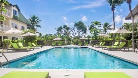 Unterkunft - Ports of Call Resort - Ansicht der Pool - Turks and Caicos