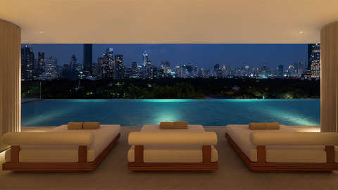 Accommodation - Dusit Thani Bangkok - Pool view