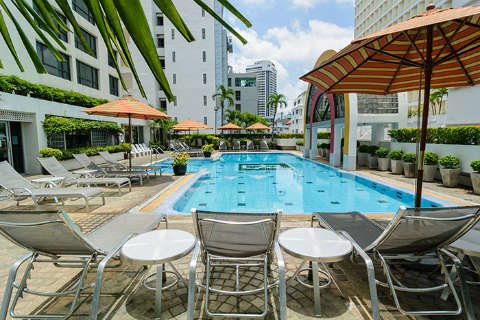 Acomodação - Bel Aire Hotel - Vista para a Piscina - Bangkok