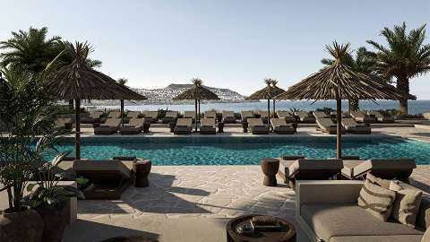 Accommodation - OKU Bodrum - Pool view