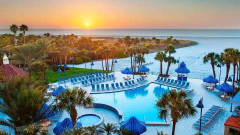 Unterkunft - Sheraton Sand Key Resort - Ansicht der Pool - Clearwater, Florida