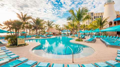 Unterkunft - Margaritaville Hollywood Beach Resort - Ansicht der Pool - Fort Lauderdale