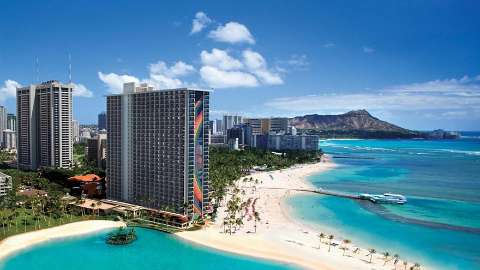 Unterkunft - Hilton Hawaiian Village Waikiki Beach Resort - Außenansicht - Honolulu