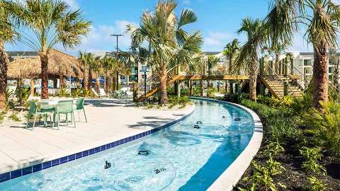Vue sur piscine