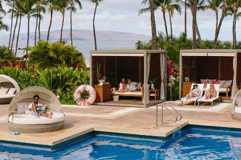 Unterkunft - Grand Wailea - Ansicht der Pool - Maui