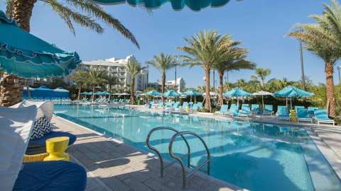 Unterkunft - Hilton Orlando Buena Vista Palace - Ansicht der Pool - Orlando