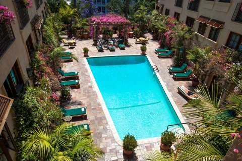 Accommodation - BEST WESTERN PLUS Sunset Plaza Hotel - Pool view - West Hollywood