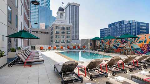 Accommodation - Hyatt Place Tampa Downtown - Pool view - Tampa City