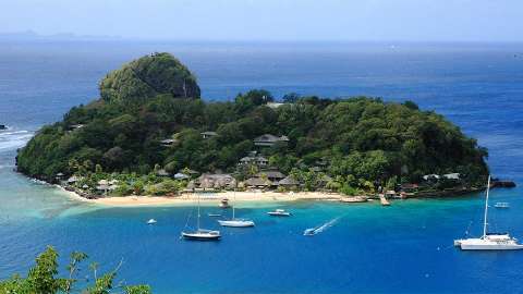 Unterkunft - Young Island Resort - Außenansicht - St Vincent