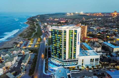 Acomodação - Radisson Blu Hotel. Port Elizabeth - Vista para o exterior - Port Elizabeth