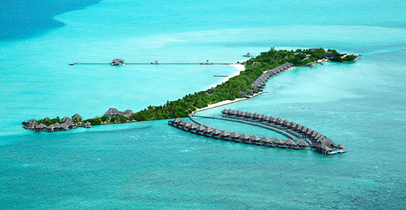 Taj Exotica Resort & Spa, mansiones en la playa, Maldivas.